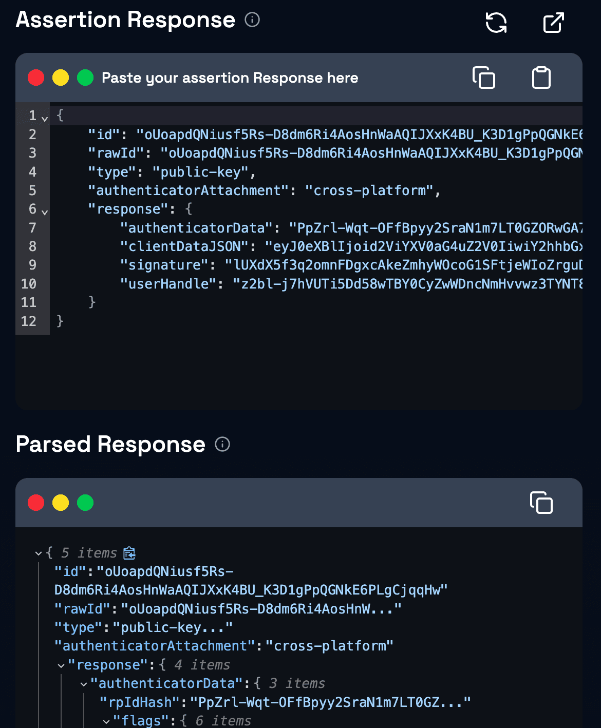 Passkey creation